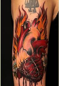 Módní rameno osobnosti srdce tetování obrázek obrázek