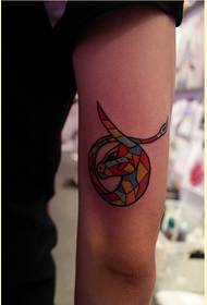 Kişilik kol moda takımyıldızı logo dövme deseni resim