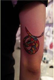 Immagine del modello del tatuaggio del logo della costellazione di modo del braccio di personalità