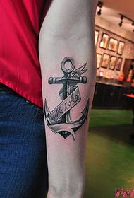 Braccio di ancoraggio, europa, foto del tatuaggio