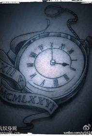 Dimentica l'ora del modello del tatuaggio dell'orologio