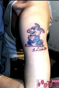 Arm konijn tatoeage