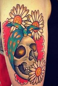 Cranio di personalità di moda braccio 邹 菊 immagine del modello del tatuaggio