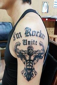 Apprezzamento del modello del tatuaggio della lettera di personalità del braccio