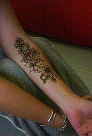 Gambar lengan tato kecantikan bunga bunga gambar