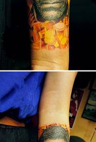Woman arm character sketch avatar tattoo picture