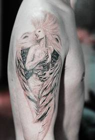 Kesayetiya arm fashion cerdevan angel model pattern tattoo tattoo