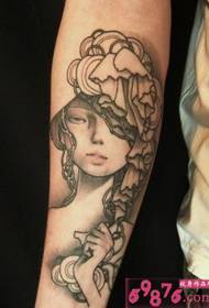 Arm feminine woman tattoo picture