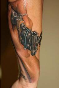 Mode lengan mesin tato gambar pola kepribadian tato