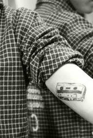 Vintage CD tattoo pattern