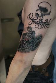 Osobnosť motocykla drep paže tetovanie obrázok