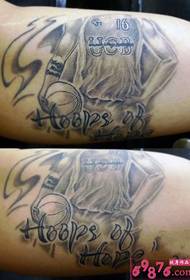 Arm Basketball Star Tattoo Bild