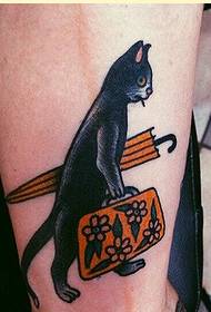 Muoti käsivarsi persoonallisuus kissa tatuointi kuvio kuva