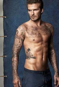 De winner fan it libben foto fan Beckham tattoo