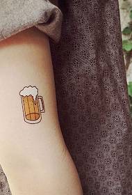 Arm Bier Farbe süß Tattoo Bild