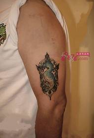 Söpö pieni hippokampuksen käsivarren tatuointikuva