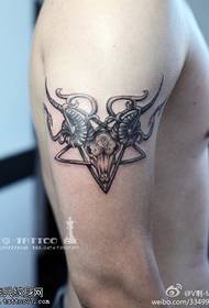 Domainering Antelope Head Tattoo Model