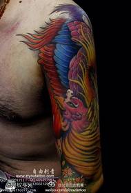 Arm phoenix akvarell gyönyörű tetoválás minta