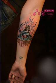 Retro boha oko paže tetování obrázek