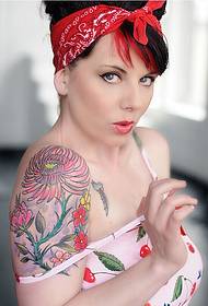 Temmelig smuk pige arm personlighed tatovering billede