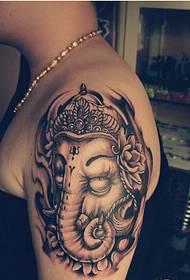 Fashion personality arm personality like god tattoo pattern picture