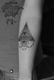 Arm all-eye eye tattoo pattern