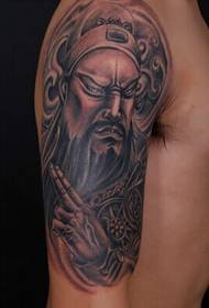 Atmospheric umunthu wa mkono Guan Gong tattoo