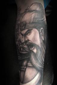 Arm dominerende Guan Erye tatovering