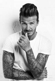 Patró de tatuatge de braç Beckham