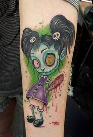 Слика слика од тетоважа на кукли за смртни раце