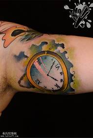 Modello di tatuaggio orologio color braccio