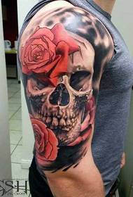 Rose tetování paže tetování
