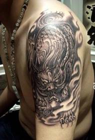 Classic mallakan tsohuwar dabba dabba dabba unicorn tattoo