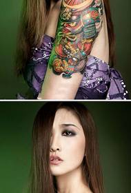 Book pulchritudinem Domineering Iaponica Samurai arm tattoo