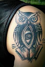 Big Arm Owl Tattoo