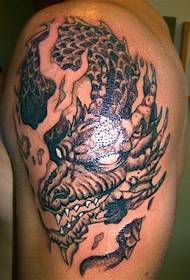 Tatuaggio drago grande, super bello