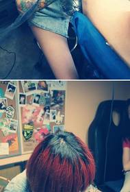 Handsome owl arm tattoo scene