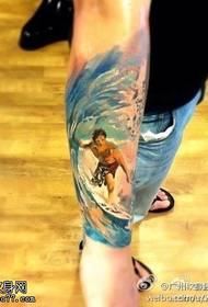Aarm Faarf Perséinlechkeet Surfen Tattoo Muster