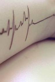 Slatko i lijepo izgleda EKG tetovaža