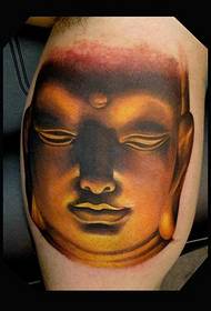 Рука статуя Будды, татуировка головы