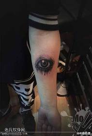 Arm realistische oog tattoo foto