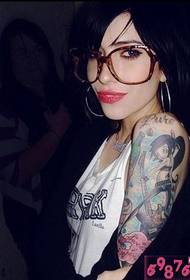 Fashion tide female arm personality tattoo