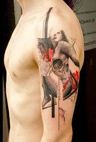 Francija Klaim Street Tattoo Arm tetovējums Jauns darbs