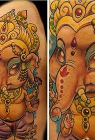 Рука личность цвет религиозный слон бог картина тату картина