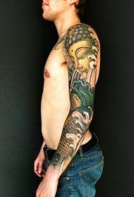 Tatuaggio alla moda con bel fiore di calamaro
