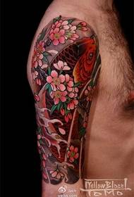 Tatuaggio del braccio color saggezza intagliato