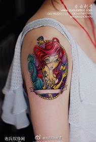 Qo'l rangi shaxsiy mermaid zarb naqsh