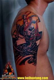 Modèle de tatouage Fuhan Dragon Dragon avec épaule et carrosserie réelle