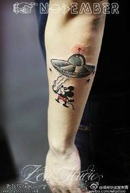 Modello del tatuaggio del mouse del misuratore dello spazio colore del braccio