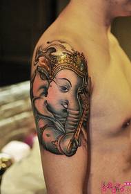 かわいいかわいい象の腕のタトゥー画像